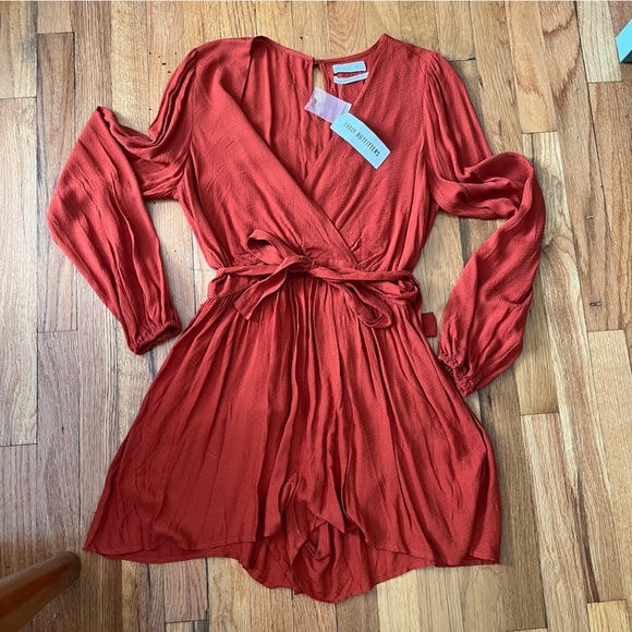 NWT Urban Outfitters Long Sleeve Romper with Tie Waist - Picture 3 of 7